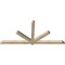 Ekena Millwork Kennewick Rough Sawn Timber Gable Bracket, Douglas Fir, 96"W x 44"H x 4"D x 4"F, 11/12 Pitch GBW096X44X0404KEN00RDF - alternate 4